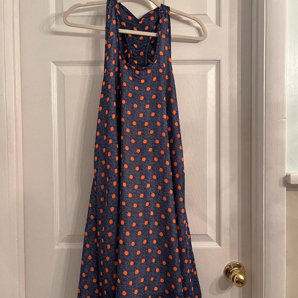Rachel Kate Dress, Blue with Polka Dots, Size: M